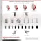 Service Caster 5 Inch 316SS Red Polyurethane Wheel Swivel Bolt Hole Caster Set SCC-SS316BH20S514-PPUB-RED-4 - alternate 4